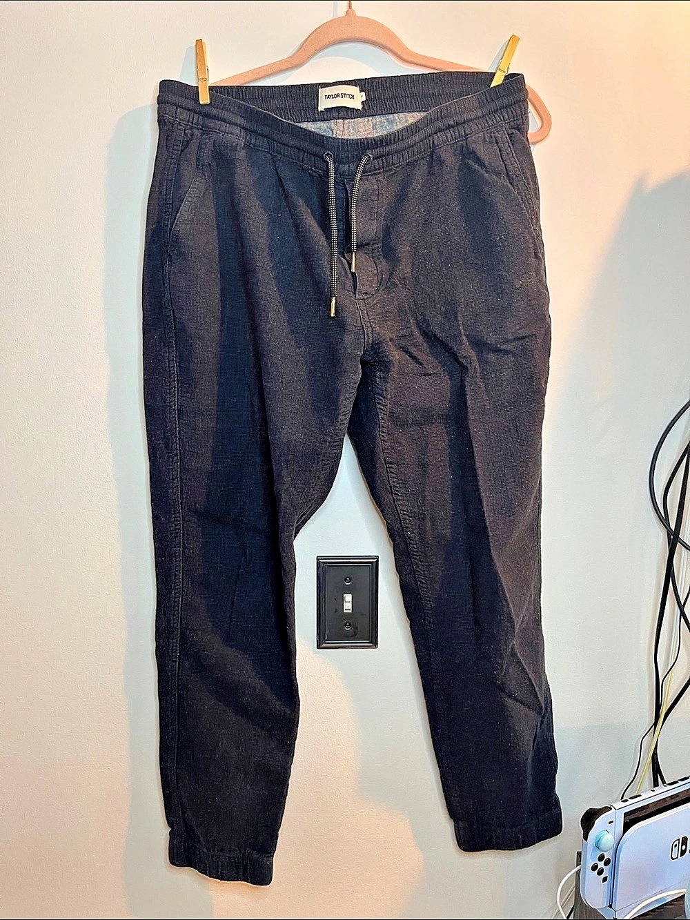 Taylor Stitch The Apres Pant Black Jogger Pants (M)